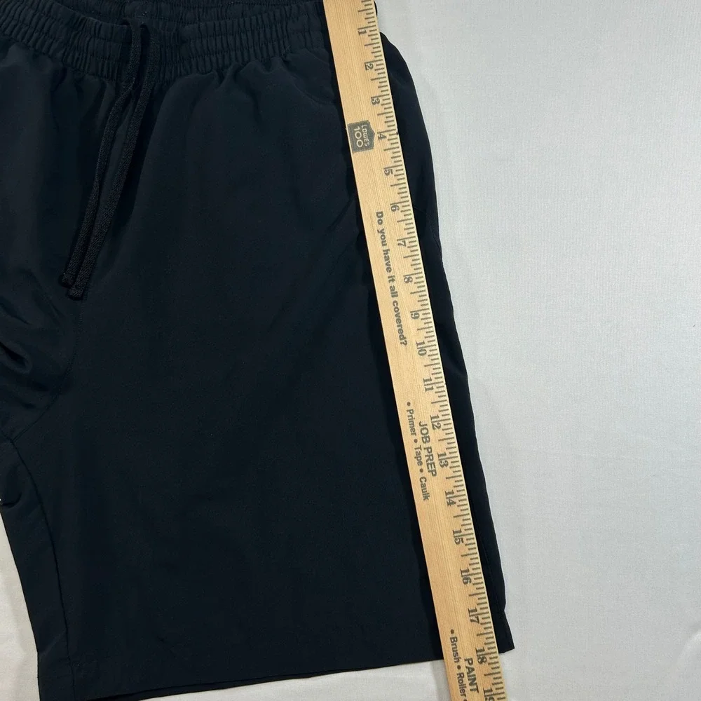 Under Armour Mens HeatGear Fitted Athletic Shorts Black Medium Drawstring Gym
